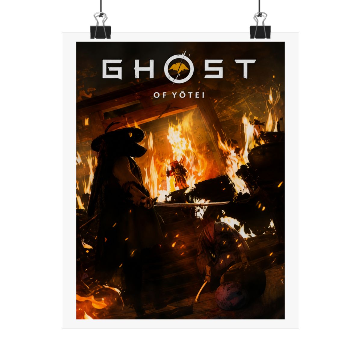 Ghost of Yotei Poster: Atsu Wall Art, Samurai Game Room Print