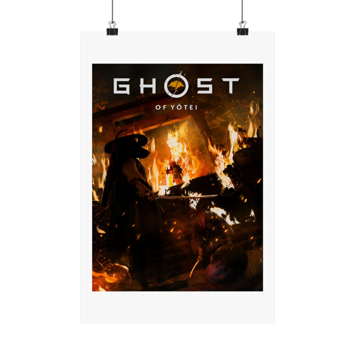 Ghost of Yotei Poster: Atsu Wall Art, Samurai Game Room Print - alternate angle 5, merchandise