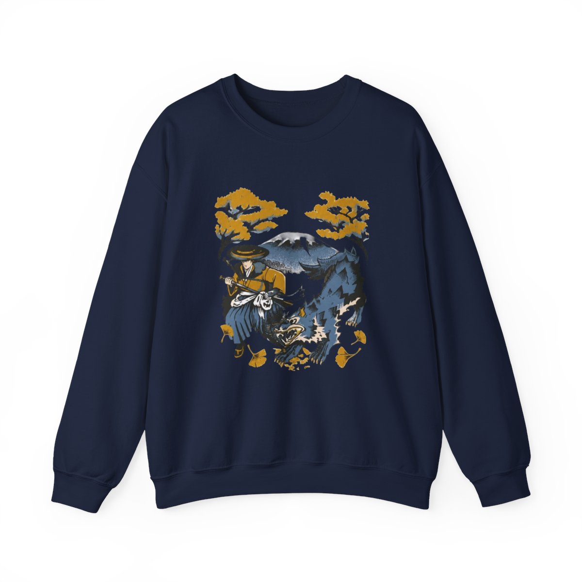 Ghost of Yotei Green Sweatshirt - Atsu, Wolf & Mount Yotei - Ghost of Yōtei official Sweatshirts merch