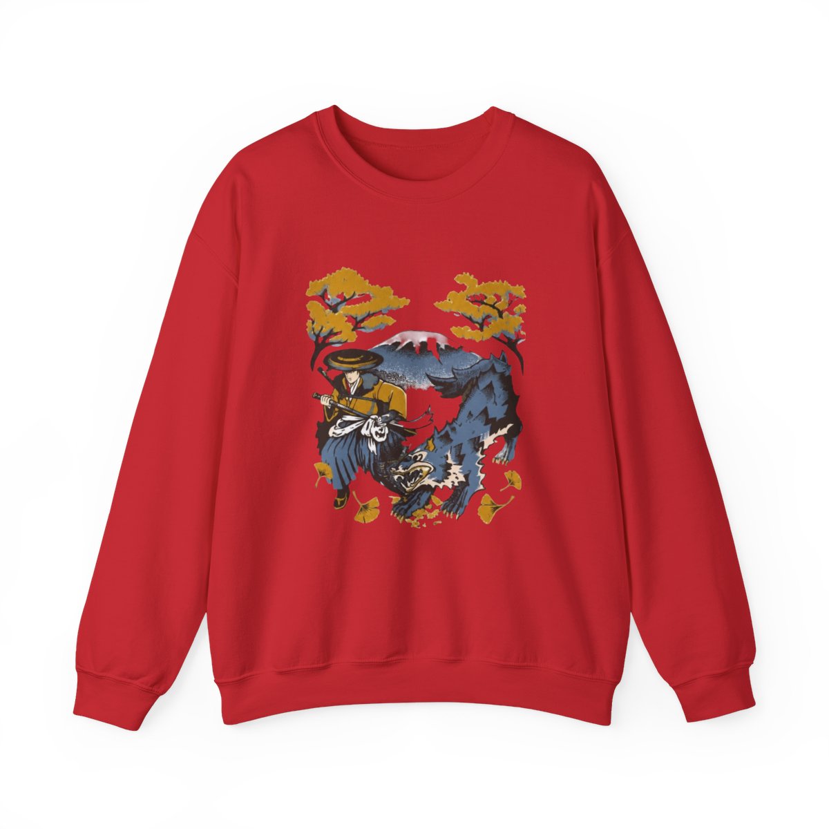 Ghost of Yotei Green Sweatshirt - Atsu, Wolf & Mount Yotei - Official Sweatshirts merchandise