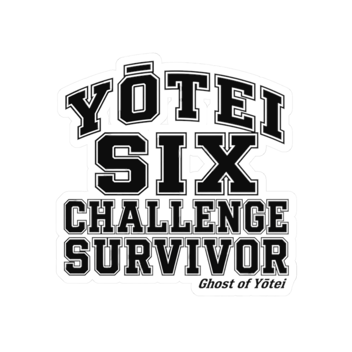 Ghost of Yōtei "Yōtei Six Challenge Survivor" Sticker - alternate angle 1, merchandise
