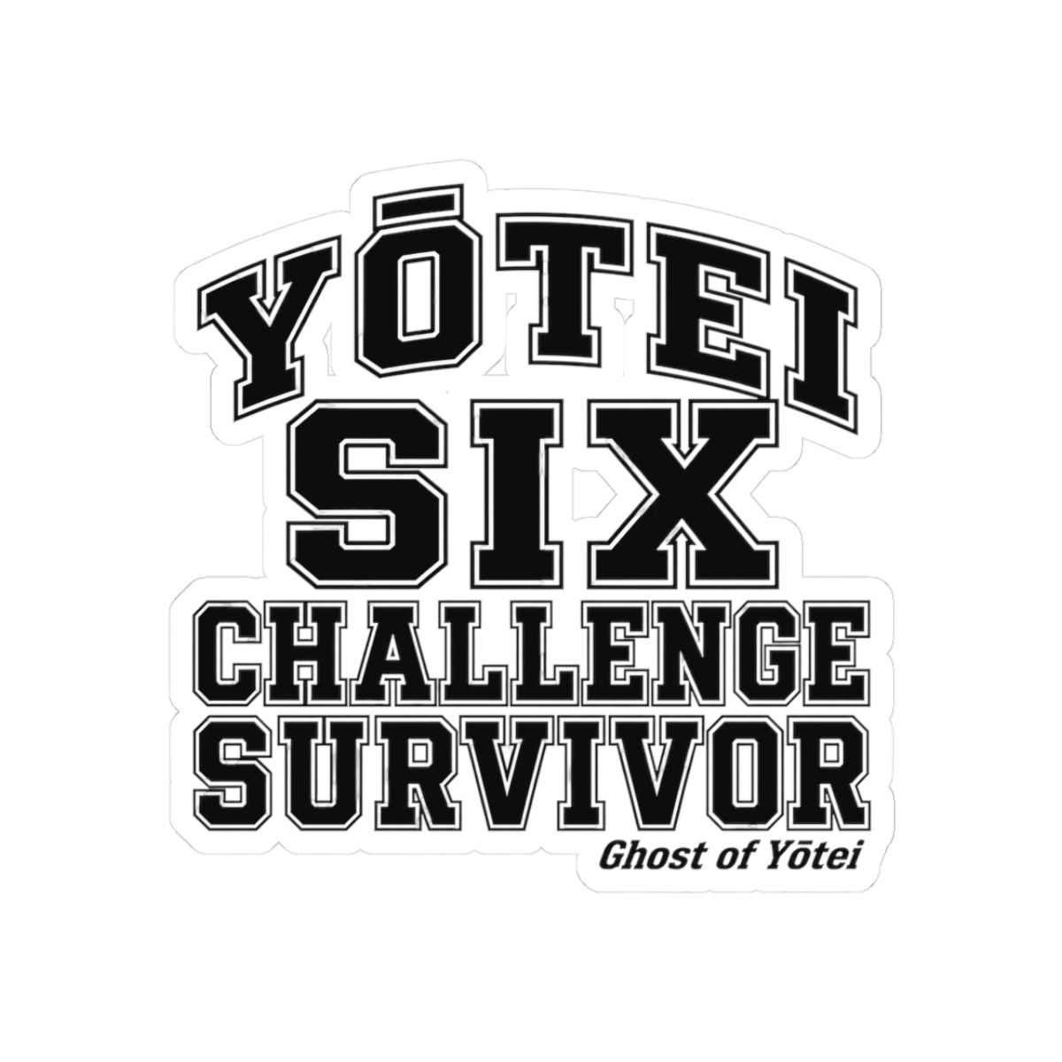 Ghost of Yōtei "Yōtei Six Challenge Survivor" Sticker - alternate angle 3, merchandise